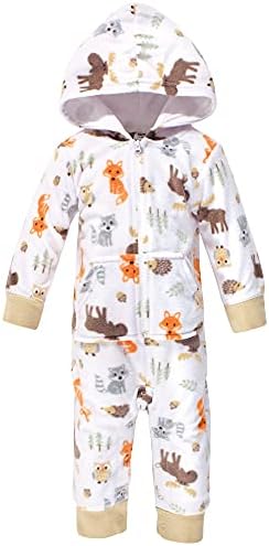 Hudson Baby Unisisex Baby Fleece Levesuits, CoverAlls e Playsuits