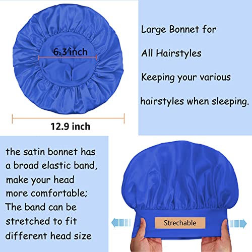 Capato de seda de gorjeta de 3 pacote para dormir, capô para gabinete de cabelo negro para cabelos