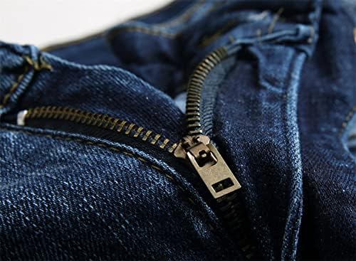 Calça de joelho masculino de joelho masculino Jeans de jeans de moto vintage calças de jeans skinny carpinteiro