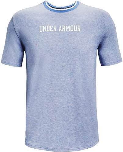 Under Armour Men Recuperar Sleep Sleep Sleeve Crew pescoço sub-camiseta, azul lavado Heather /White, X-Large