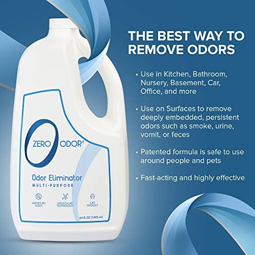 Odor zero- odor multiuso eliminador- elimine o odor de ar e superfície- tecnologia patenteada melhor para banheiro,