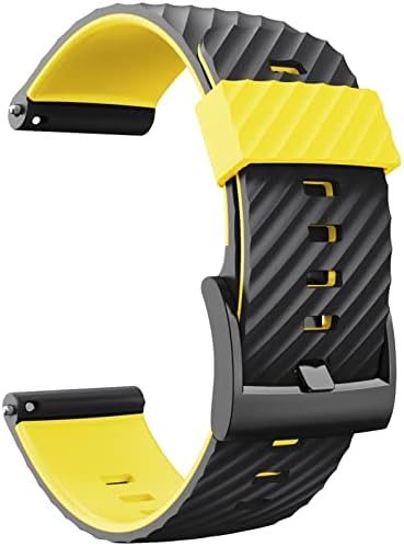 Gxfcuk 24mm para Suunto 7/Suunto D5 Substituição de pulseira Silicone Sports Smart Watch Straps para Suunto 9