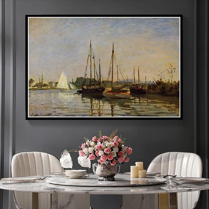 Poplets em Giverny Painting de Claude Monet Diy 5D Diamond Painting Kits Diy Arts Craft for Home Wall Decor