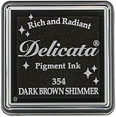 Imagine marrom escuro brilho delicata pequena tinta pigmenta almofada