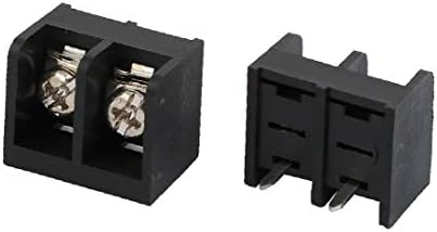 X-Dree 4 PCs 9,5mm Pitch 2 Terminais AC 300V 25a Conector de bloco de barreira para parafuso masculino (4 unidades