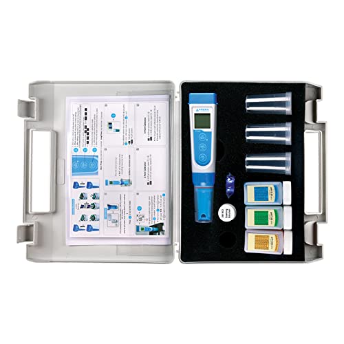 Apera Instruments AI311 Série Premium PH60 Kit de testador de bolso à prova d'água, sonda substituível, ± 0,01
