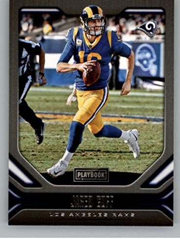 2019 Panini Playbook 82 Jared Goff Los Angeles Rams NFL Football Trading Card