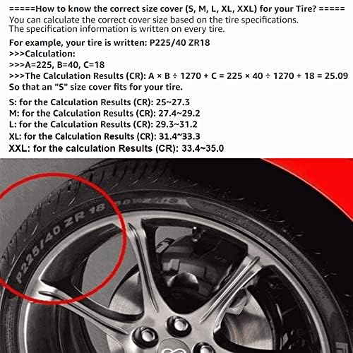 Compatível com a capa de pneus Suzuki Spare | Tampa da roda sobressalente 4WD | Protetor de bolsa de armazenamento