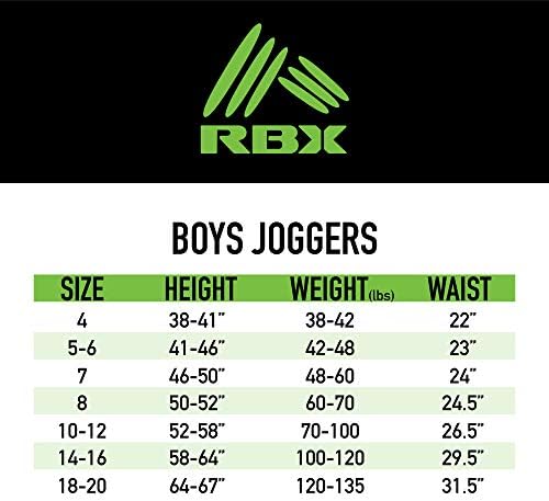 RBX Boys 'Sweatspante-4 Pacote de pacote ativo TRICOT Aquecimento de calças de corrida