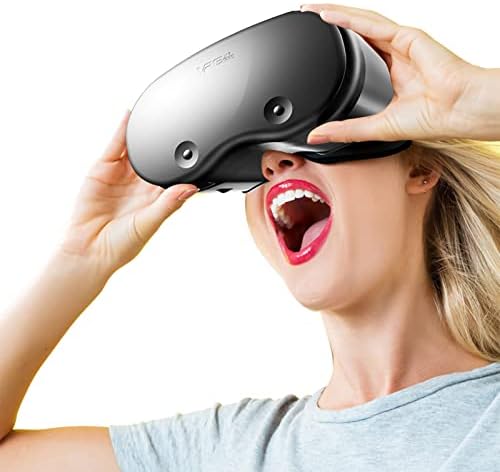 Siubich VR Blue Light Eye Protection Glasses Realidade virtual Presente de capacete 3D de 7 polegadas de