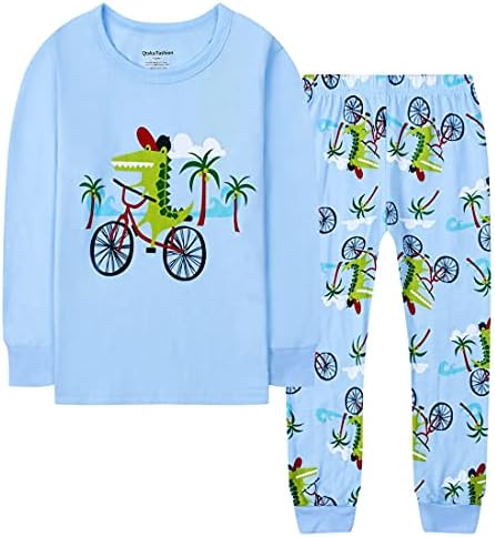 QTAKE Fashion Boys Pijamas Planet Winter Manga Longa Crianças Conjunto Algodão Little PJS Sleepwear