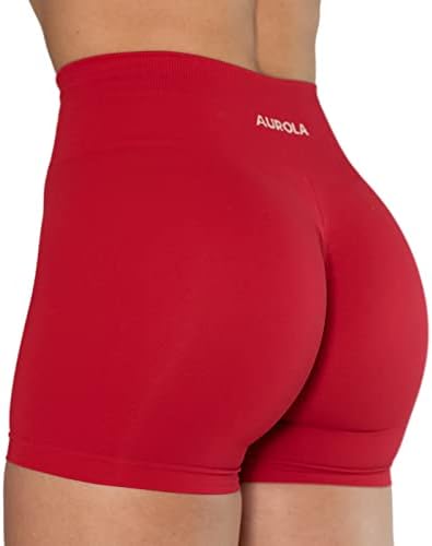 Aurola Dream Collection Workout Shorts para mulheres na cintura alta Scrunch Scrunch Athletic Gym Yoga