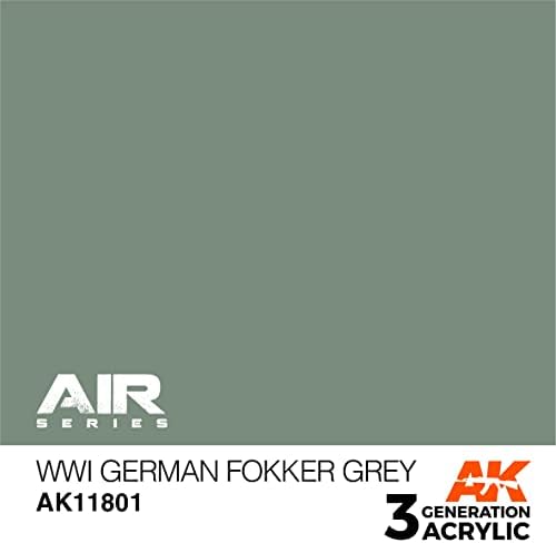 AK Acrylics 3Gen Aircraft AK11801 Primeira Guerra Mundial Fokker Gray