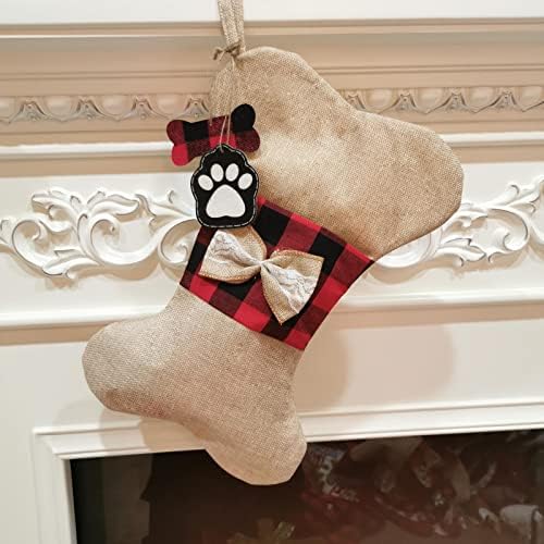 Meia de Natal de Natal iluminada bolsa de meias de Natal e meias suspensas de Natal para decoração de festa
