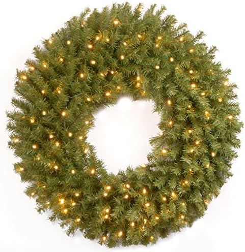 Companhia Nacional de Árvores Apreciada Artificial de Christmas, verde, 30 polegadas e guirlanda