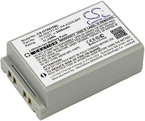Bateria de substituição de 3.7V 3000mAh para Casio DT-X200, DT-X200-10E, DT-X200-20E, DT-X8, DT-X8-10C,