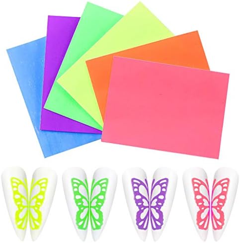 Design de moda para meninas de 8 a 12 anos com adesivos Diy conjunto de 6 cores Manicure Manicure Sticker