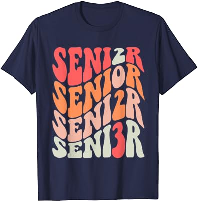 Classe sênior de 2023 de 2023 de volta à escola 2023 ou camiseta de formatura