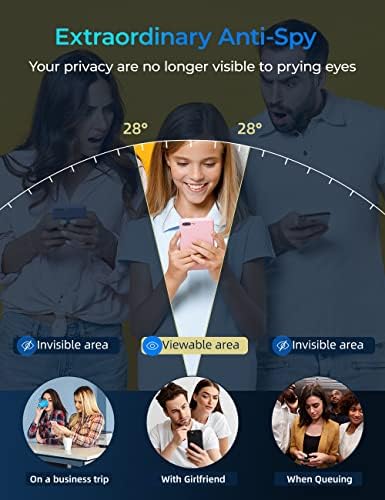 Benks Privacy Screen Protector para iPhone 14 Pro Max, [2 pacote] 9H Drafidade Anti -espião Vidro temperado com