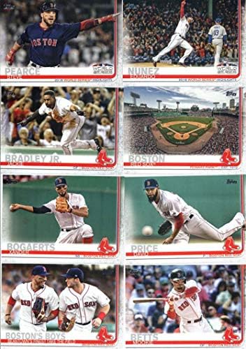 Boston Red Sox 2019 Topps Complete Mint Hand coletou 32 equipes de cartas com Andrew Benintendi, Mookie Betts,