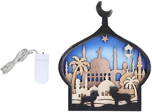 Hilitand Eid Ramadan Lights, Castle Star Decorations Night Boxwood Craft Lights Festival Party Supplies Operado