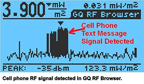 Medidor EMF avançado GQ EMF-390 3-1-1 EMF ELF RF Meter, 5G Cell Tower Smart Meter WiFi Signal Signal