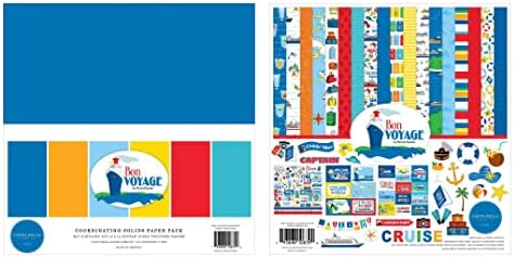 Carta Bella Paper Collection Pacote: Bon Voyage 12 x 12 Kit de coleção + Bon Voyage 12 ”x 12” Pacote