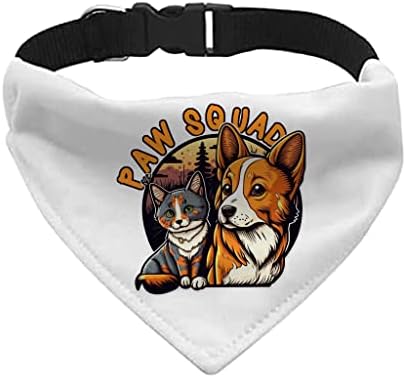 PAW Squad Pet Bandana Collar - Cola de cachorro e gato colar