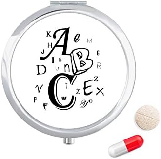 Cartas ABC Imagem Caixa de pílula de pílula Distribuidor de contêineres de caixa de armazenamento de remédios