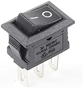 Interruptor de balancim gibolea 10 pcs 10x15mm interruptor de botão de snap-in
