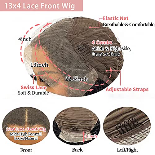 Bob Wig Human Hair 13x4 HD Perucas dianteiras de renda reta pré -arrancadas para mulher negra de 10 polegadas