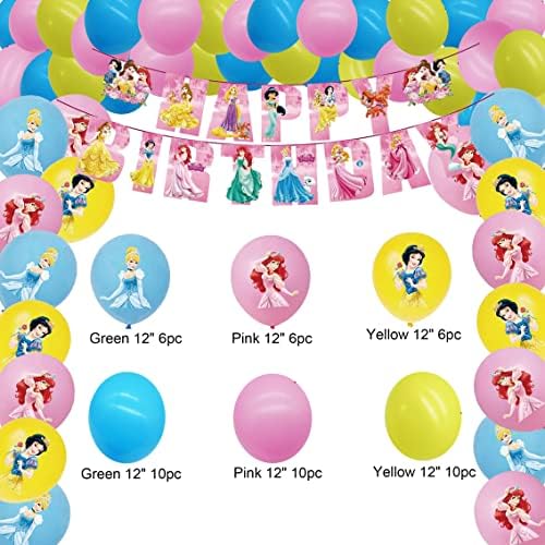 Princess Birthday Decorations Wall Princess Party Supplies Borathd, decorações de aniversário para