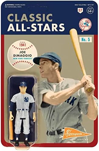 MLB Classic All-Stars Reação Figuras Joe DiMaggio MLB Figura por Super7