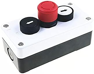 Botão de parada de emergência SVAPO, botão de seta, caixa de botão à prova d'água de 3 orifícios e caixa