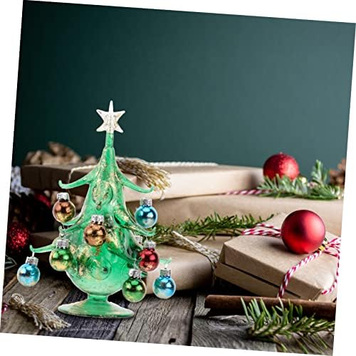 Cabilock 2pcs Arenamentos de árvore de Natal Ornamentos Crafts Decoração verde Photo Ornamento Natividade