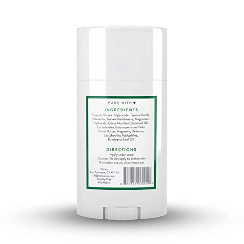 Desodorante nativo | Desodorante natural para mulheres e homens, alumínio livre de bicarbonato de sódio, probióticos,