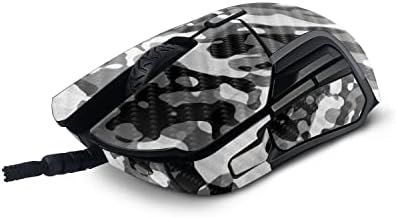 Mightyskins Fibra de carbono compatível com a SteelSeries Rival 5 Mouse de jogos - Camo Moderno
