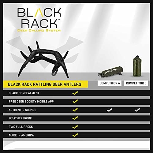 Illusion Systems Black Rack - Antlers de cervos com vídeo instrucional…