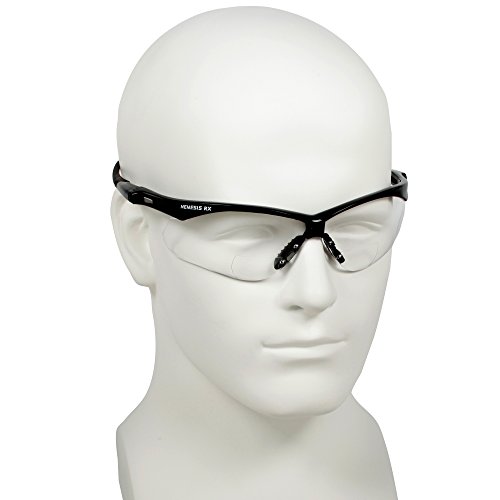 Kleenguard v60 Nemesis Visão Correção de óculos de segurança 28618 Leitores claros com +1,0 Diopters