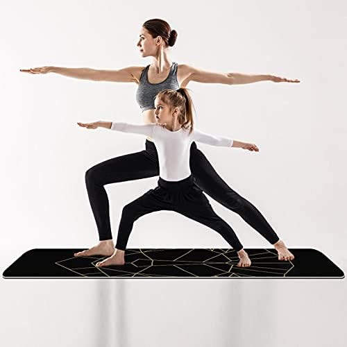 Exercício e fitness de espessura sem escorregamento 1/4 tapete de ioga com impressão de cabeça de leão para yoga
