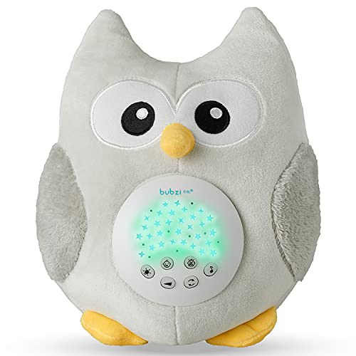 Baby Soother Cry ativado Toys Sensor Owl White Noise Sound Machine, Criança Sono Sleep Aid Night Light, Baby