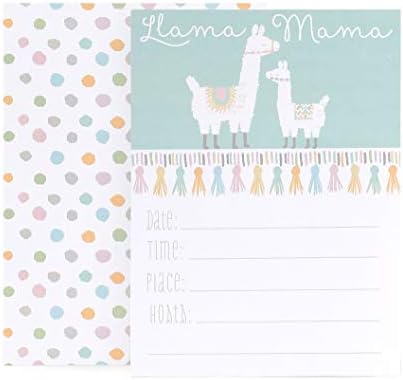 Hortense B. Hewitt 48 Count Llama Mama Sobremesa/Cocktail Party Baby Shower Paper Guardines, 4,75 polegadas,