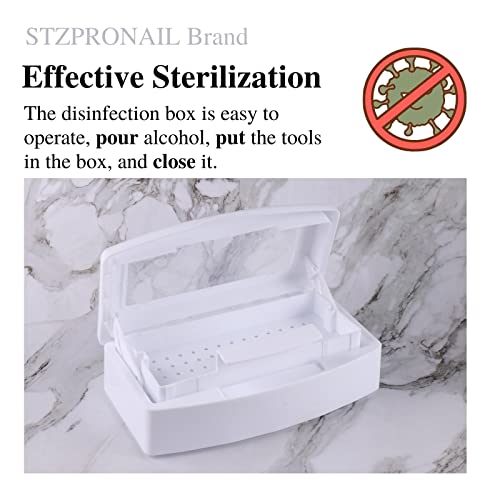 Caixa de desinfecção da arte da unha, esterilizador para ferramentas de unhas, esterilizador de esterilização