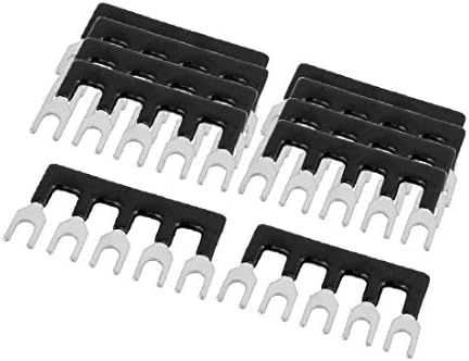X-Dree 10pcs 600V 15A 5mm Pitch 5 Posição PCB Terminal Block Strip Black (10pcs 600-V 15A 5mm Pitch