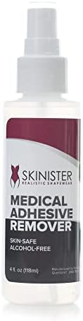 Removedor de adesivo médico protético Skinister | Ostomia, mastectomia, SFX