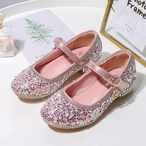 Sapatos infantis sapatos de cristal de princesa