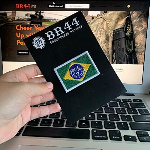 BP0403T16 Brasil Bandeira bordada em uniforme, quimono, bicicleta de colete, ferro ou costura