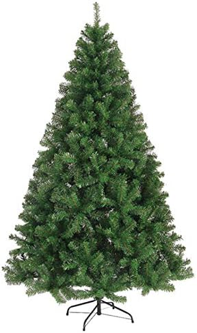 WOGQX Christmas Tree Green Artificial Indoor Christmas Decoration inclui suporte de metal resistente para festa,