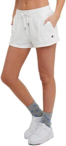 Shorts de tamanho grande feminino de campeão shorts Terry francês, shorts de ginástica confortável e de tamanho