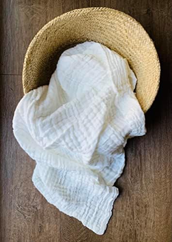 Cobertor de bebê de waffle de Leyl & Ari, algodão orgânico fino fino de favo de mel térmico respirável